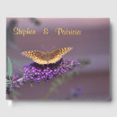 Search for floral wedding guest books Purple