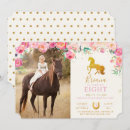 Search for floral horse invitations Pink
