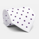 Search for purple polka dot pattern ties White