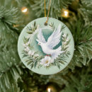 Search for white dove christmas tree decorations Memorial