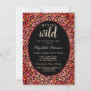 Search for leopard print hen party invitations Gold