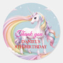 Search for unicorn rainbow stickers Magical rainbow party