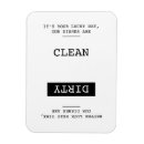 Search for funny dishwasher magnets Black and white