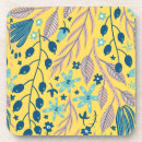 Search for flower pattern coasters Colourful