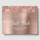 Search for rose gold wedding guest books Calligraphy