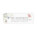 Search for spring butterfly return address labels Baby shower