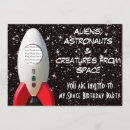 Search for astronomy birthday invitations Rocket