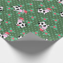 Search for christmas cow wrapping paper Holly
