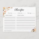 Search for fall recipe postcards Bridal shower