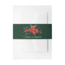 Search for christmas wedding invitation belly bands Botanical