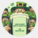 Search for funny st patricks day stickers Shamrock