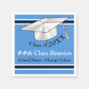 Search for high school reunion napkins Blue