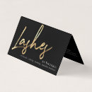 Search for aftercare business cards Lash technician