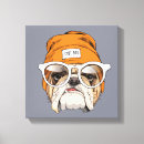Search for bulldog canvas prints Cool