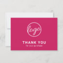 Search for hot pink thank you cards Elegant