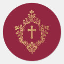 Search for round gold foil stickers First holy communion