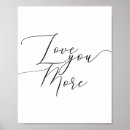 Search for love you more posters White
