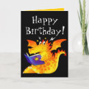 Search for funny dragon birthday cards For kids