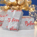 Search for believe wrapping paper White