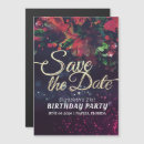 Search for purple save the date magnets Watercolor flowers