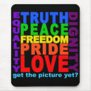Search for freedom mouse mats Rainbow
