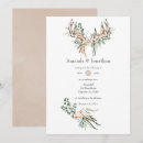 Search for deer antler wedding invitations Woodland