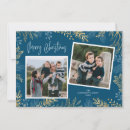 Search for dark blue christmas cards Botanical