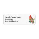 Search for holly berries return address labels Bird