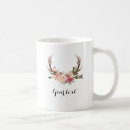 Search for floral antlers mugs For her