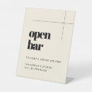 Search for open bar wedding signs Drinks are on us
