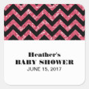 Search for pink chevron baby shower stickers Pattern