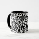 Search for black damask mugs Vintage