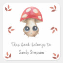 Search for wild mushroom stickers Watercolor