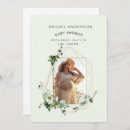 Search for frame baby shower invitations Greenery