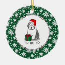 Search for old english sheepdog christmas tree decorations Sheepie