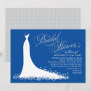 Search for royal blue silver bridal shower invitations Bride