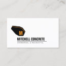 Search for concrete contractor business cards Modern