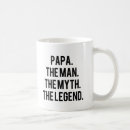 Search for papa man myth legend mugs Grandpa