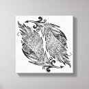 Search for tangled canvas prints Feather