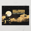 Search for moon halloween invitations Vintage