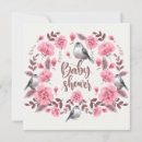 Search for bird baby shower cards Pink