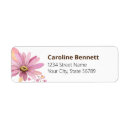 Search for pink daisy return address labels Floral