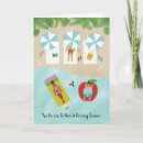 Search for teacher summer vacation cards Beach