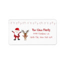 Search for rudolph return address labels Merry christmas