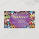 Search for painted text business cards Colourful