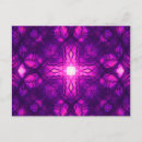 Search for kaleidoscopic patterns postcards Pink