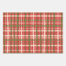 Search for red and green plaid wrapping paper Boho