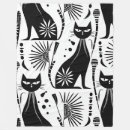Search for black and white cat blankets Modern