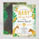 Search for gold safari baby shower invitations Tropical