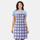 Search for purple gingham aprons Plaid
